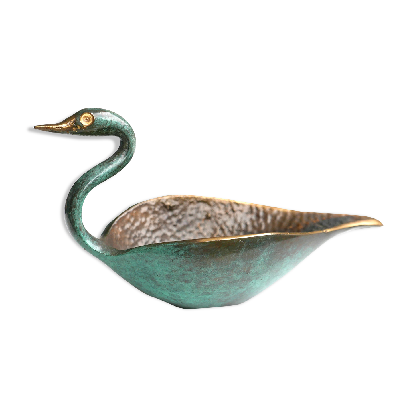 Bronze swan ashtray, Israel, 1950s