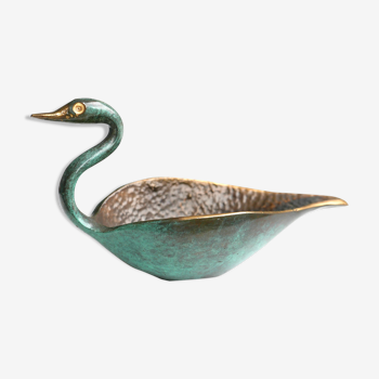 Cendrier cygne en bronze, Israel, années 50