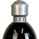 Industrial Black Enamel Factory Lamp from Elektrosvit, 1960s