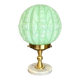 Art Deco lamp with uraline globe