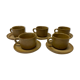 Set of 5 vintage stoneware cups