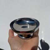 6 coupelles inox métal argenté 1970