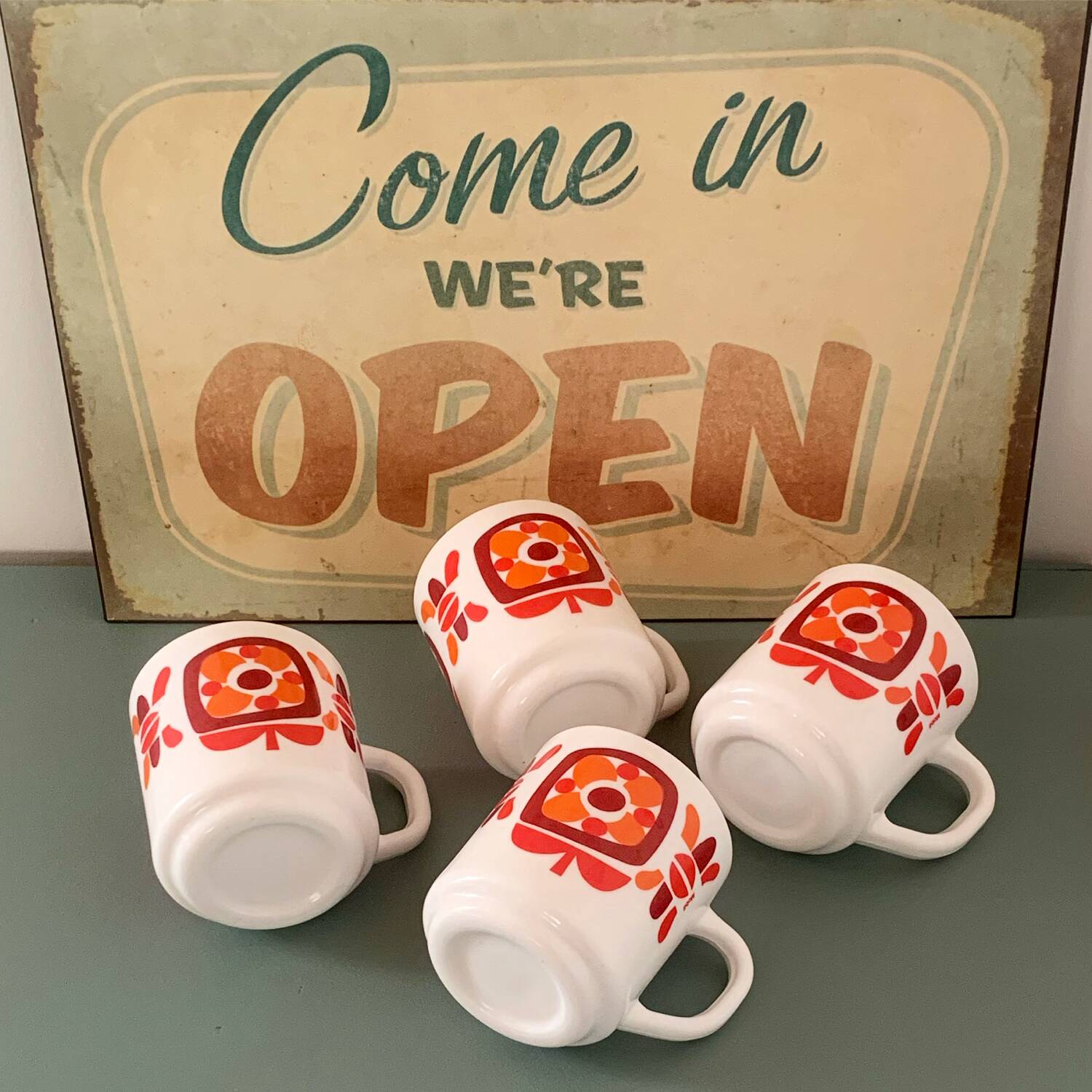 Set of 4 MOBIL mugs