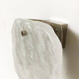 Frosted glass wall lamp by Kalmar Franken KG, 1960s.