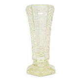 Vase Art Déco miniature, verre pressé, Tchécoslovaquie, années 1930