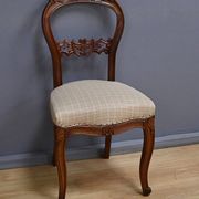 Set of 4 mahogany chairs, Napoléon III period - second half of the 19th century.