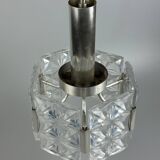 60s 70s ceiling lamp chandelier Hillebrand Leuchten Germany glass metal