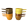 Set of 8 Vintage Stackable Ceramic Coffee Cups with Handles – 1970s