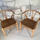 2 Wegner model Y chairs in beech