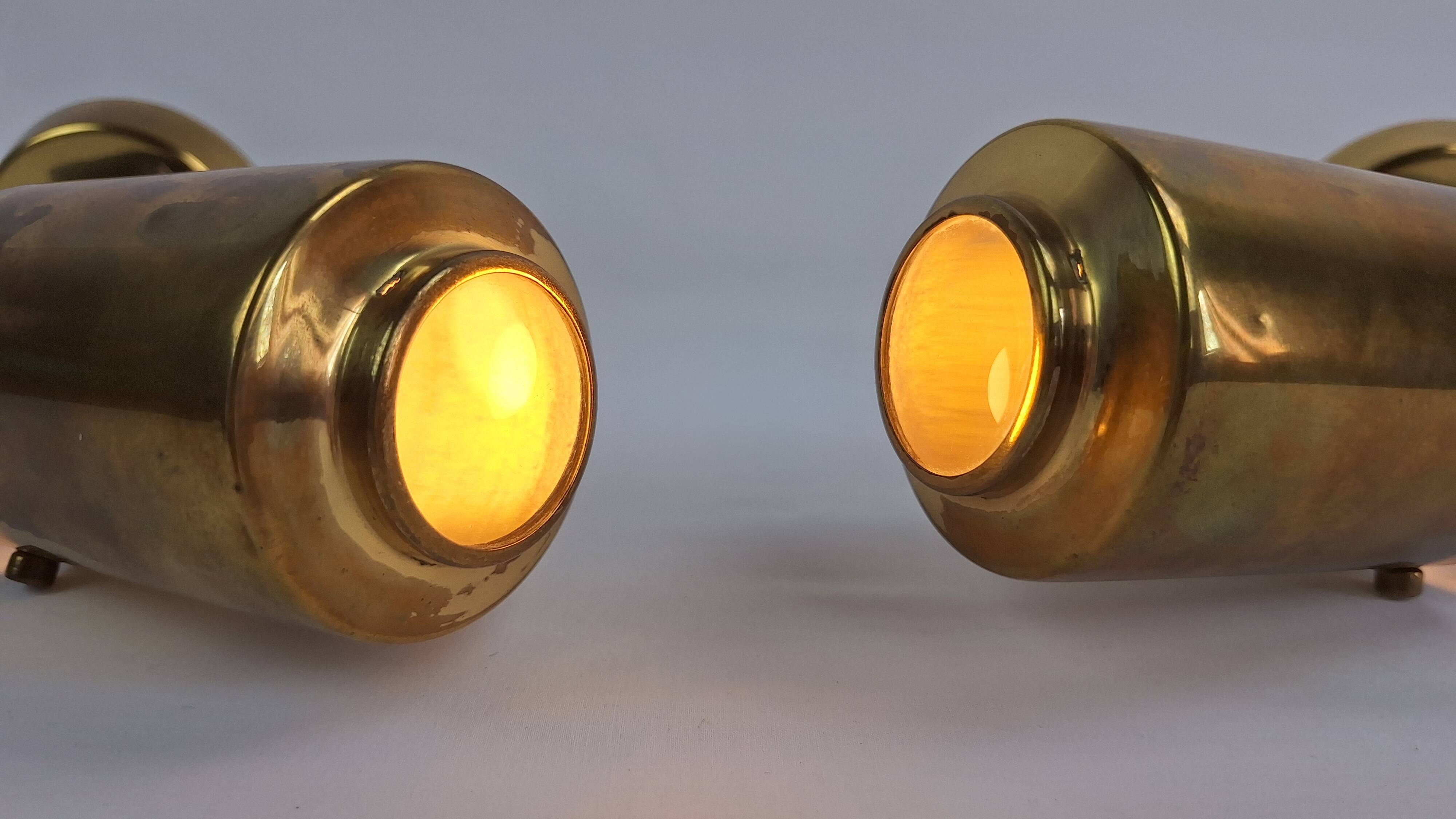Pair of adjustable Zodiac wall lights, 1960