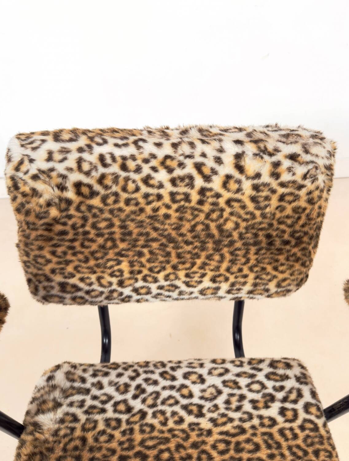 Fauteuil vintage moderniste léopard