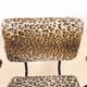 Fauteuil vintage moderniste léopard