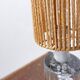 Glass lamp with air bubble pattern, "Daum France" style, circa 1975