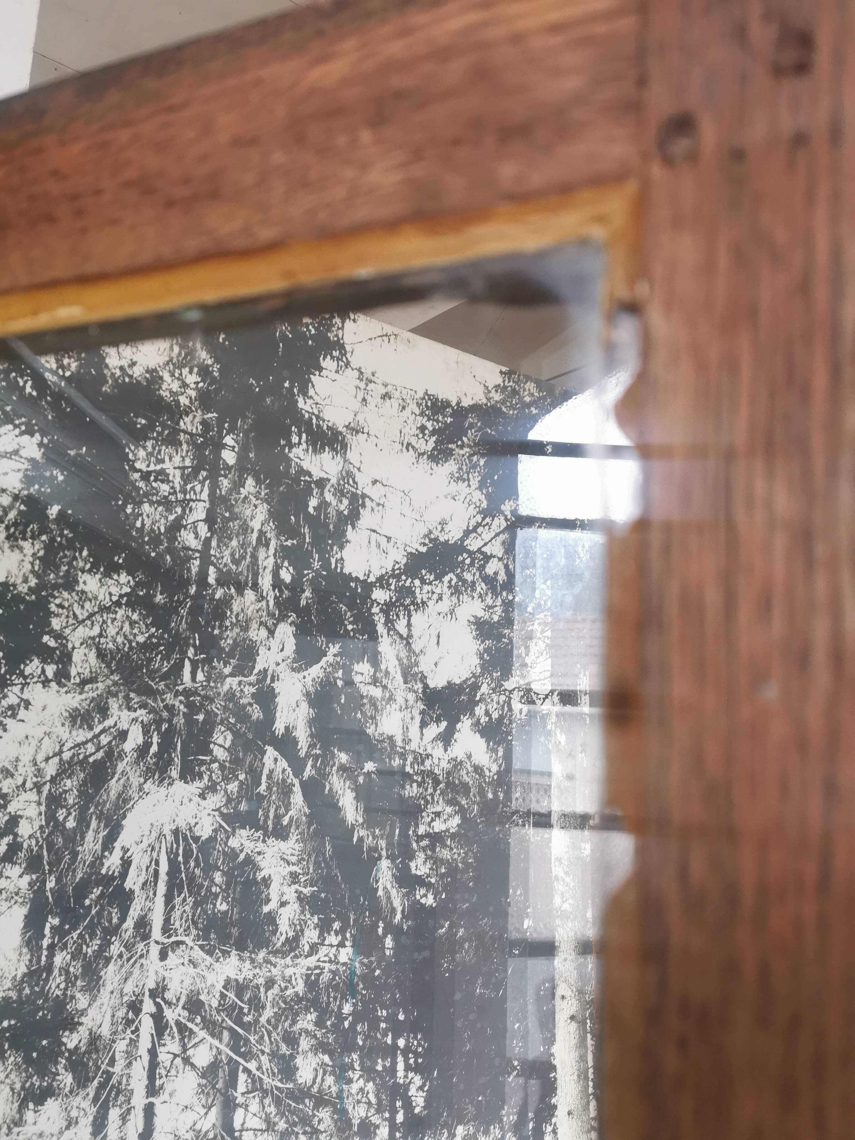 Display cabinet, oak bookcase from the 20s