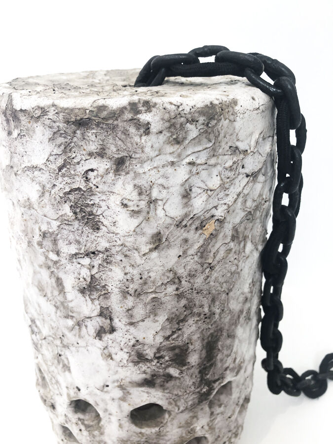 Scandinavian ceramic lamp, 1960