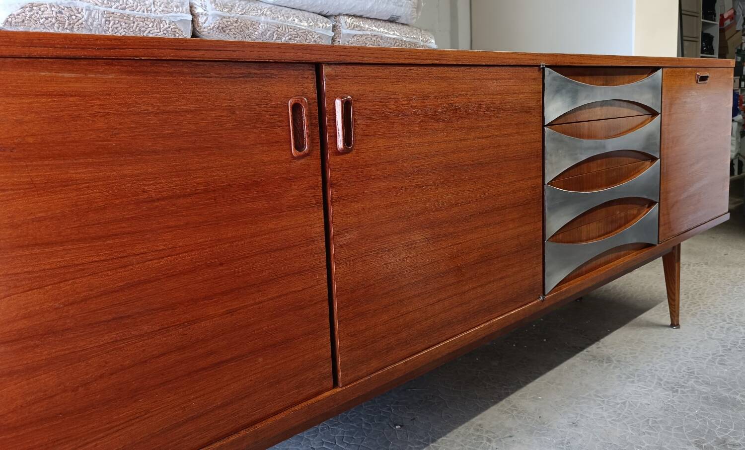 Vintage Scandinavian teak sideboard