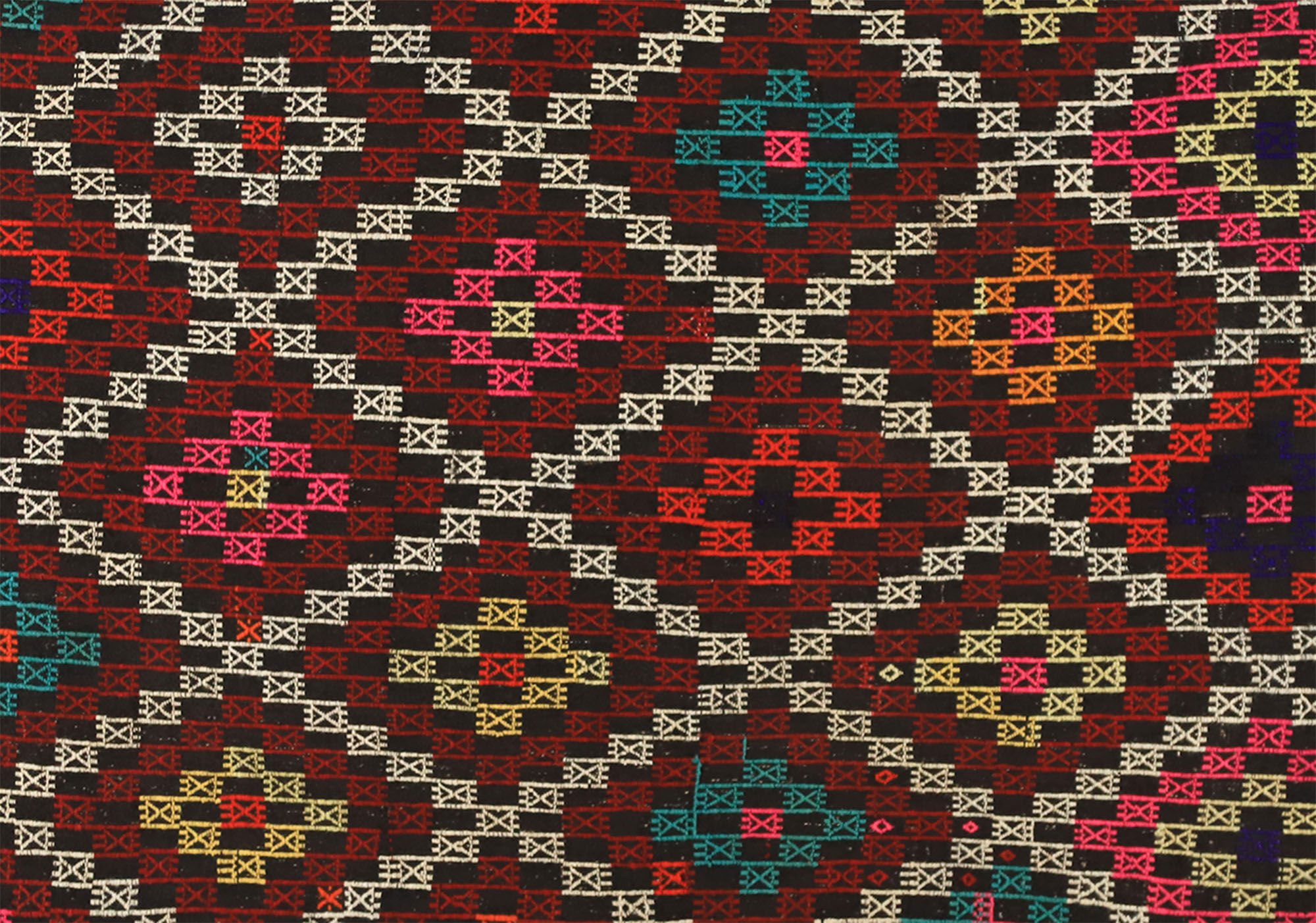 Anatolian handmade kilim rug 274 cm x 173 cm