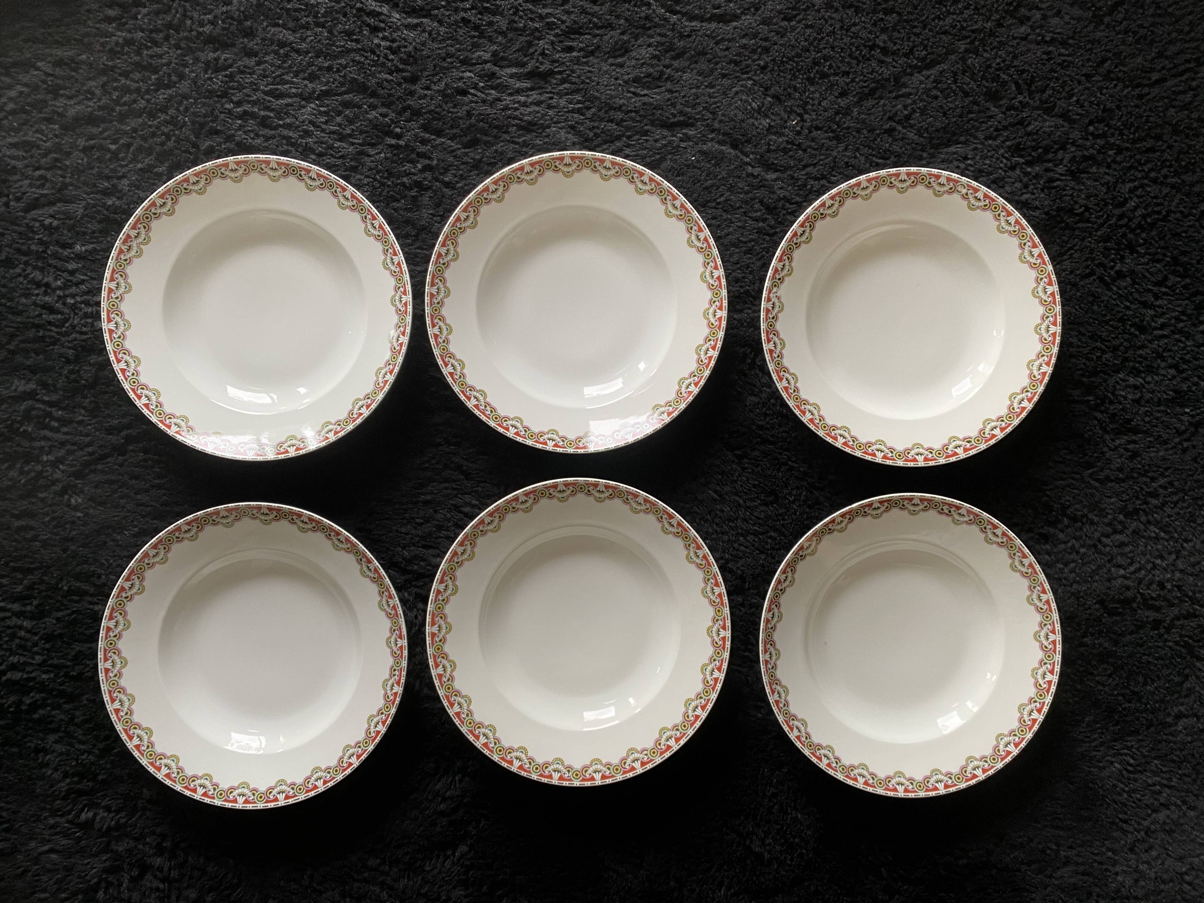 Service porcelain plates Limoges collab Bernardaud