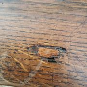 Victorian oak graduated desk – circa 1890-1910.
