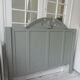 Headboard for a bed of 160 patinated green of gray
