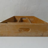 Old Vintage Wooden Compartmentalized Tray