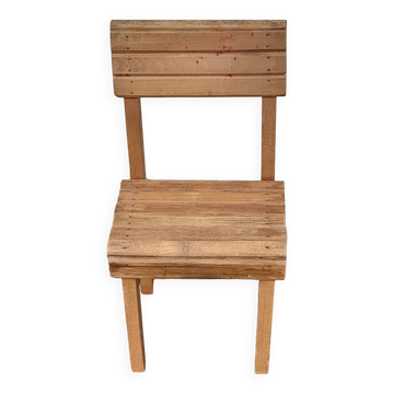 Chaise enfant vintage bois année 40