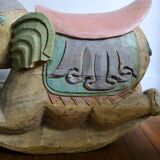 Rocking elephant, indian work, 65 x 67 cm