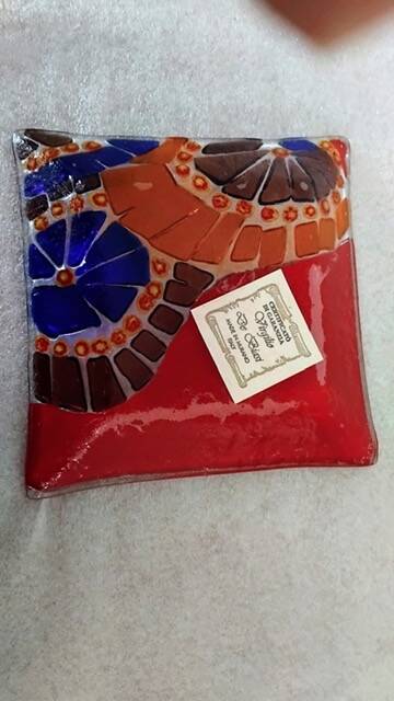 Vide poche verre de Murano.