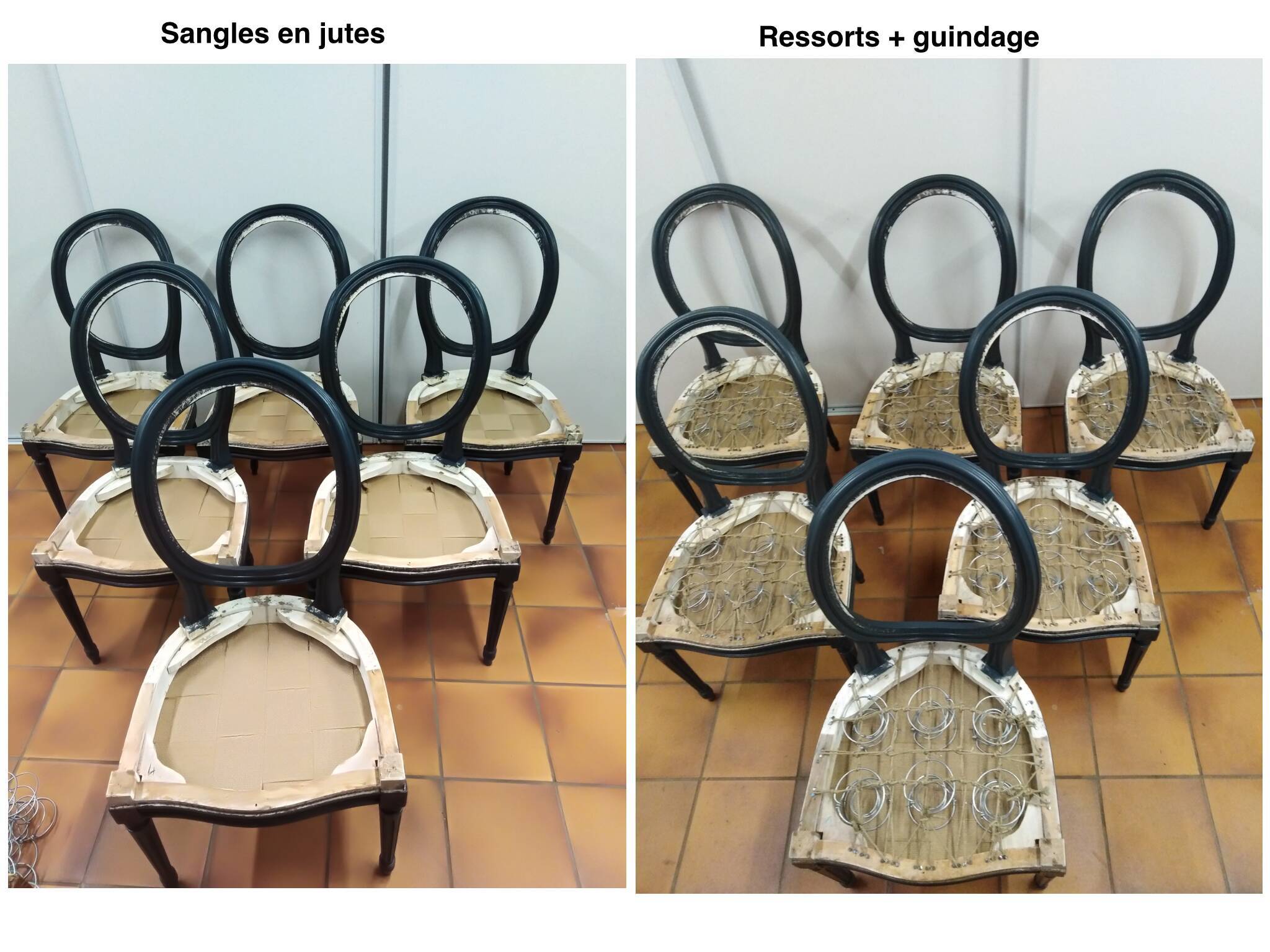 6 old medallion chairs fully restored