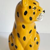 Pot leopard ceramic cache vintage
