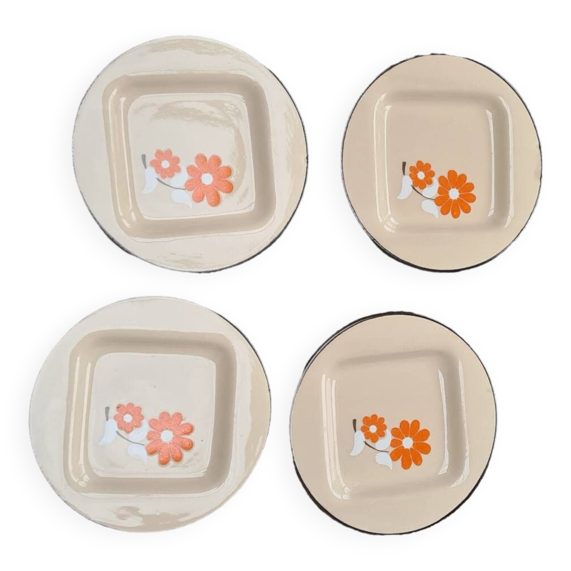 Set of 4 St Clement plates