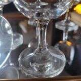 Set of 70s stemmed glasses