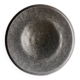 Black stoneware plate 22 cm