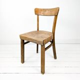 Chaise vintage Frankfurter en bois massif Mid-Century design classique pour