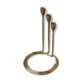 Set of candlesticks in brass 1960