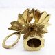 Brass floral candle holder
