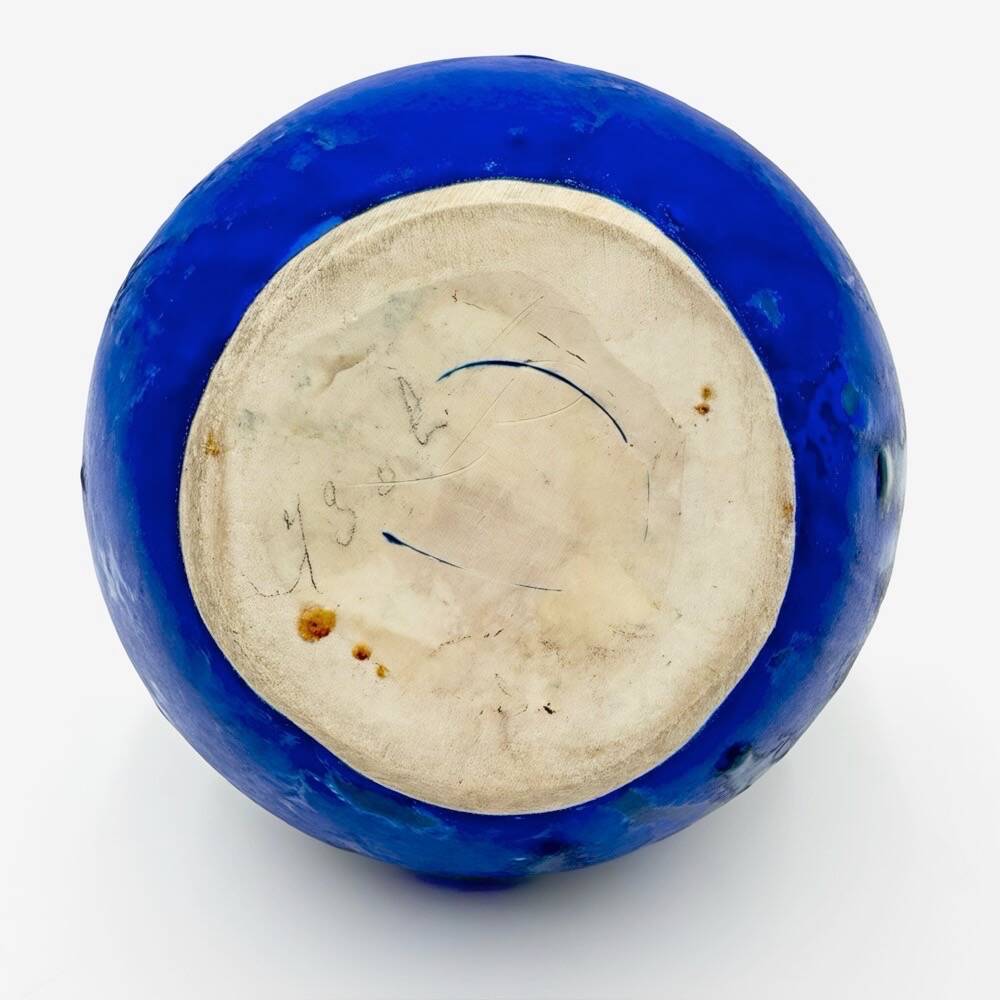 Glazed stoneware vase by Gilbert Méténier, early 20th century.