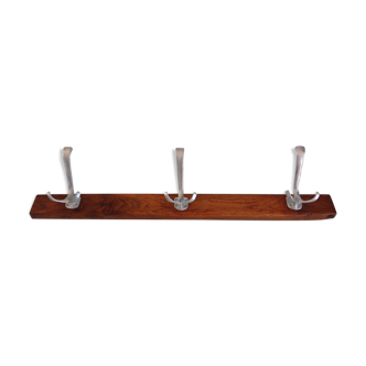 Old peg coat rack with 3 heads industrial style