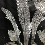 Lustre en verre de Murano transparent