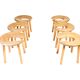 Antti Nurmesniemi, set of six sauna stools, designed for the Palace Hotel, 1952