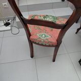 Antique chair with Toile de Jouy fabric