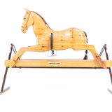 Vintage english handmade childs rocking horse