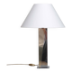 Large table lamp in silver and gold metal, 1980