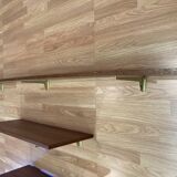 Set of oak shelves, 1950s design.