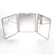 Triptych barber mirror