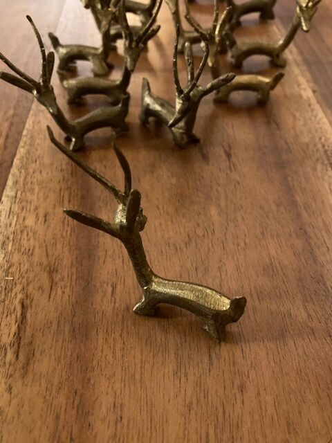 Ethnic bronze knife holders
