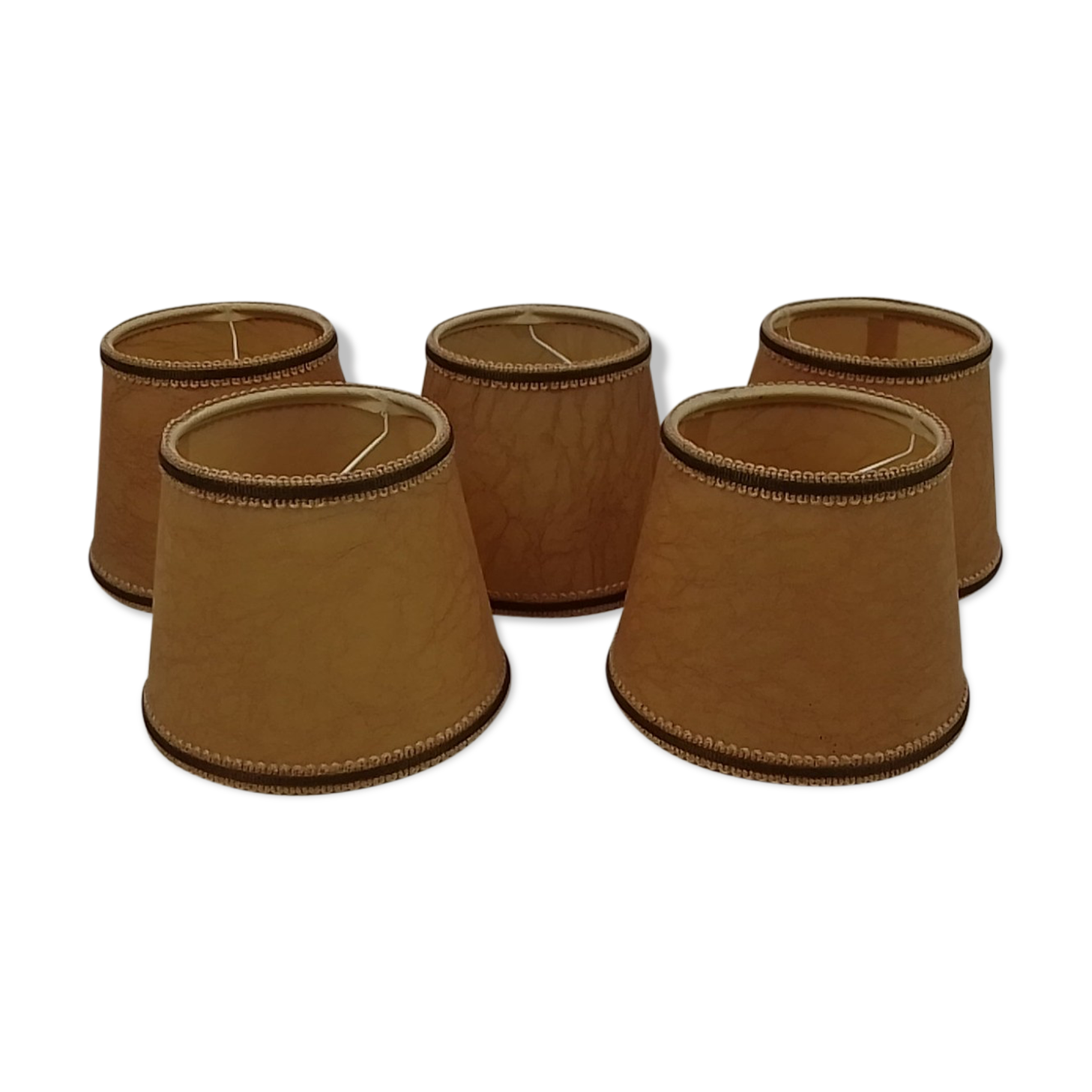 Set of 5 clipping lampshades on bulb