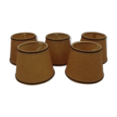 Set of 5 clipping lampshades on bulb