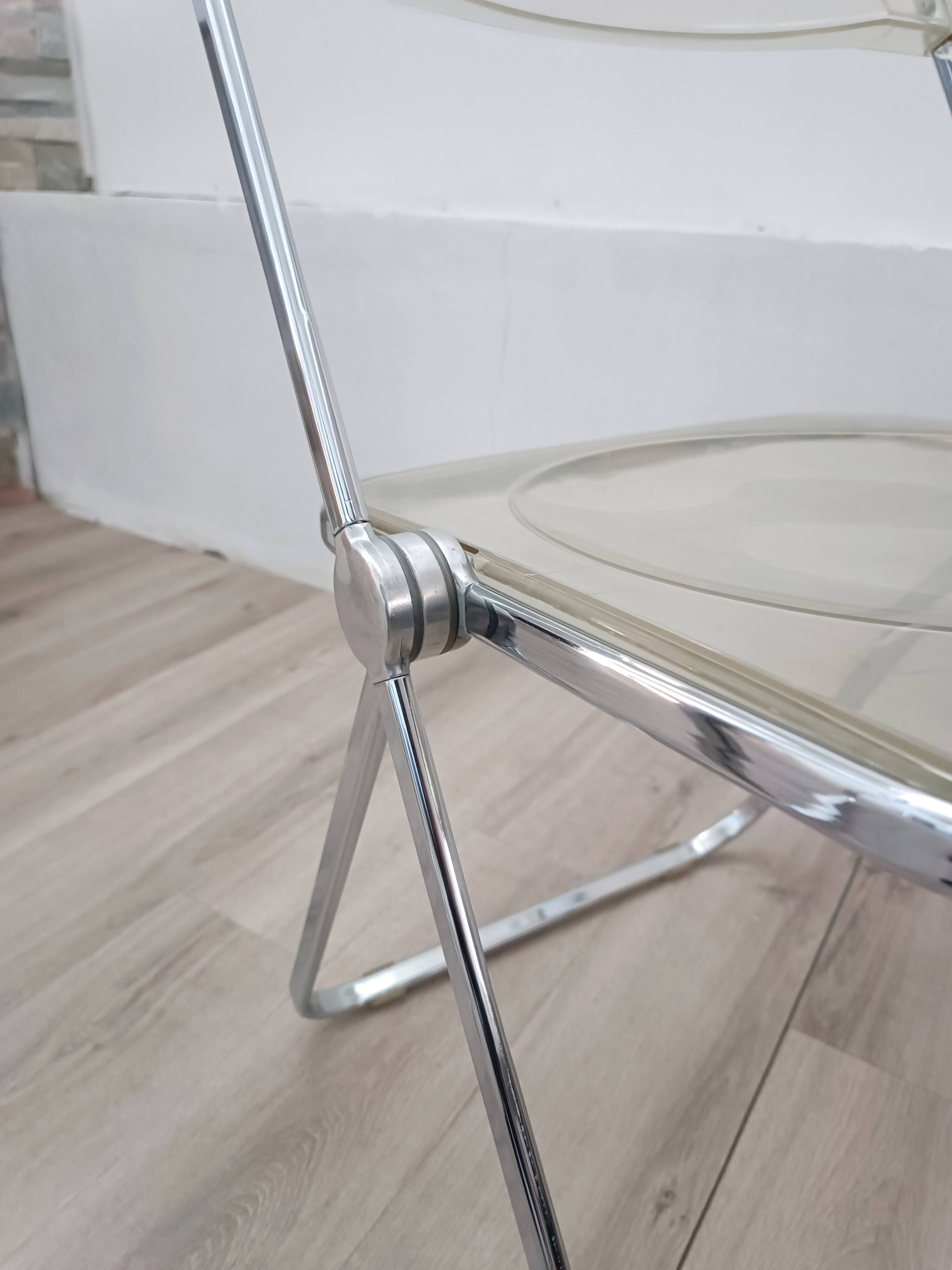 Plia chairs by Giancarlo Piretti for Anonima Castelli 1967 Original edition