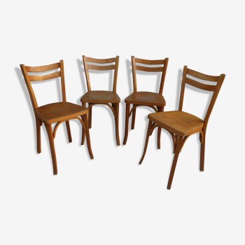 Series of 4 Baumann bistro chairs